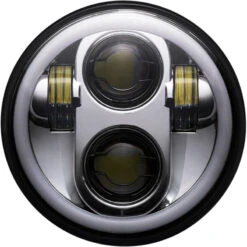 Custom Dynamics CD-575-H-C 5.75" LED Halo Headlamp, Chrome For Harley Models