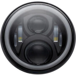 Custom Dynamics CD-7-13-B 7" LED Halo Headlamp W/ Mount, Black For Touring/Dyna '94-'13