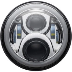 Custom Dynamics CD-7-13-C 7" LED Halo Headlamp W/ Mount, Chrome For Touring/Dyna '94-'13