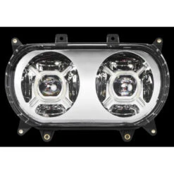 Custom Dynamics CD-RG-H-C Double-X LED Headlight, Chrome For Harley Road Glide '15-