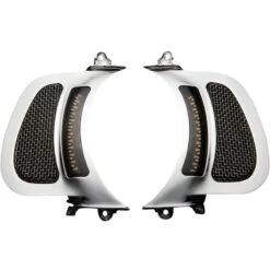 Custom Dynamics CD-RG-V-AW2-C Vent Inserts Turn Signals, Chrome For Harley Road Glide