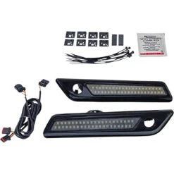 Custom Dynamics CD-SBL-DC-SB Saddlebag Latch Lights, Smoke/Black For Harley Models '14-