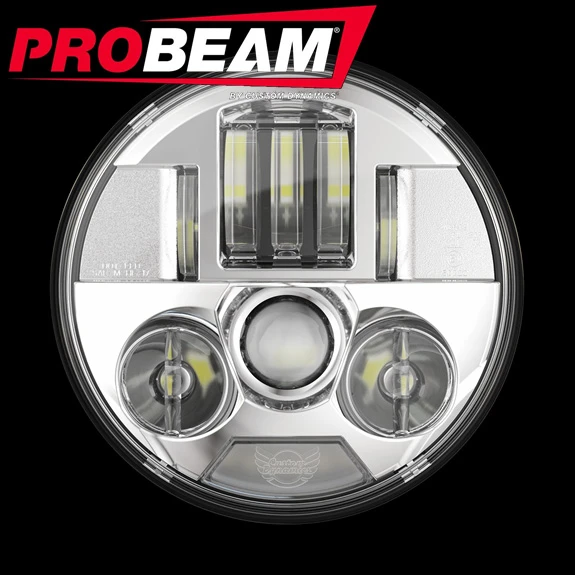 Custom Dynamics PB-7 7" Probeam LED Headlamp For Harley Touring / Softail - Image 5