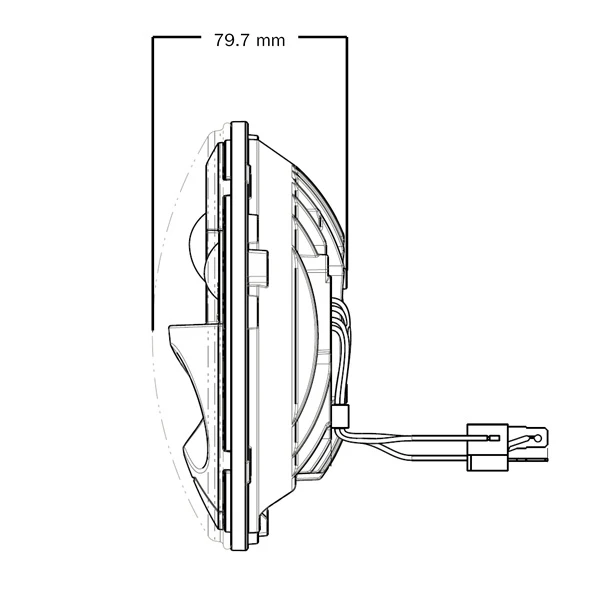 Custom Dynamics PB-7 7" Probeam LED Headlamp For Harley Touring / Softail - Image 9