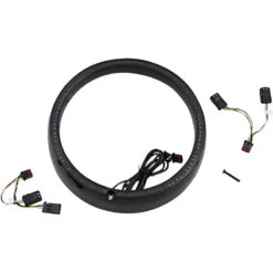 Custom Dynamics PB-7TR-AW-1B 7" Headlamp Standard Trim Ring, Black For H-D Touring (2014-)