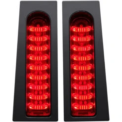 Custom Dynamics PB-FILL-R-B ProBEAM Fillerz LED Lights, Red/Black For Harley Models '14-