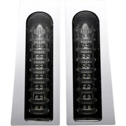 Custom Dynamics PB-FILL-S-C ProBEAM Fillerz LED Lights, Smoke/Chrome For Harley Models '14-