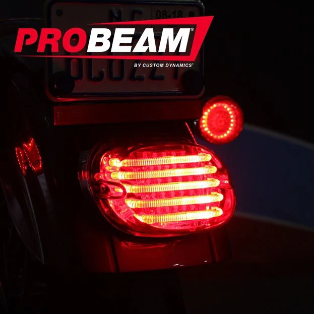Custom Dynamics PB-TL-LPW Probeam Low Profile LED Taillight For Harley Models