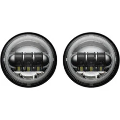 Custom Dynamics PG-45-C Proglow 4.5" Passing Lamps, Chrome For Harley Models