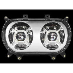 Custom Dynamics PG-RG-C Proglow Double-X LED Headlight, Chrome For Harley Road Glide '15-