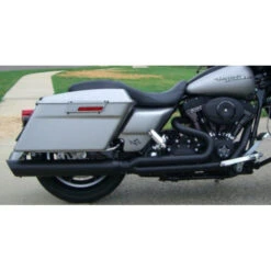 D&D 502N-31 Fat Cat 2:1 Full Exhaust, Black For Harley Touring (1995-2008)