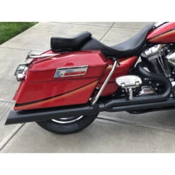 D&D 556Z-31 Boss Fat Cat 2:1 Exhaust, Black For Harley Touring '09-'16