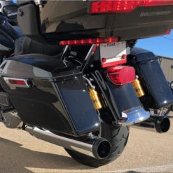 D&D 646Z-32 M8 XCat 2:2 Slip-on Exhaust, Chrome For Harley Touring (2017-)