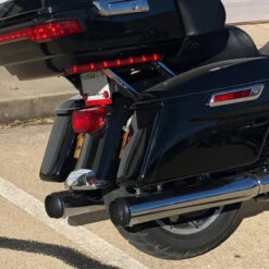 D&D 647-12T M8 Touring Slip-on Exhaust, Chrome For Harley Touring '17-