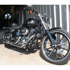 D&D Breakout Bobcat 2:1 Exhaust, Chrome Alum Sleeve For Harley Softail (2013-2017)