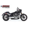 Freedom Performance HD00702 2.5" Sharp Curve Radius Exhausts, Chrome Harley Softails (2018-)