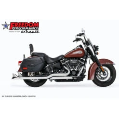 Freedom Performance HD00769 36" Sharktail True-Dual Exhaust, Chrome Harley Softails (2018-)