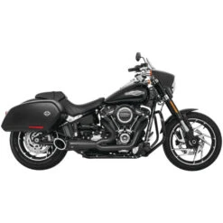 Freedom Performance HD00810 2:1 Turnout Exhaust, Black Harley Softails W/ Bags (2018-)