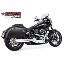 Freedom Performance HD00904 4" Racing Slip-on, Chrome For Harley Sport Glide (2018-)