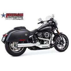 Freedom Performance HD00917 4" Eagle Single Slip-on, Chrome For Harley Sport Glide (2018-)