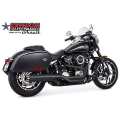 Freedom Performance HD00919 4" Eagle Single Slip-on, Black For Harley Sport Glide (2018-)