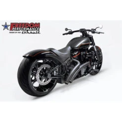 Freedom Performance HD01191 Radical Radius Exhaust, Black For Harley Softails '18-