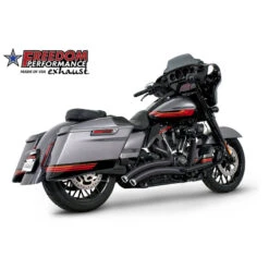 Freedom Performance HD01246 Sharp Curve Radius Exhaust, Black/Chrome For Harley FLH/FLT '17-