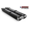 Freedom Performance IN00040 Racing 4" Slip-on Exhausts, Black For Indian Challenger