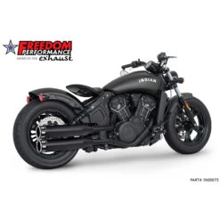 Freedom Performance IN00073 Eagle 4" Slip-on Exhausts, Black For Indian Scout '14-