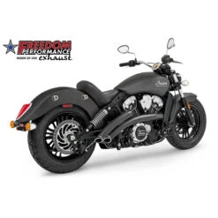 Freedom Performance IN00076 Radical Radius Exhaust, Black For Indian Scout '15-