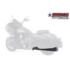 Freedom Performance IN00140 Left Ghostpipe Exhaust, Black For Indian Challenger