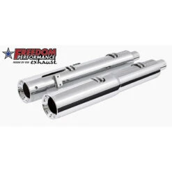 Freedom Performance IN00197 4.5" 2 Step Slip-ons Exhaust, Chrome For Indian Challenger