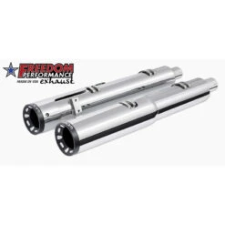 Freedom Performance IN00198 4.5" 2 Step Slip-ons Exhaust, Chrome For Indian Challenger