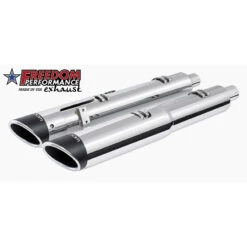 Freedom Performance IN00208 4.5" 2 Step Slip-ons Exhaust, Chrome For Indian Challenger