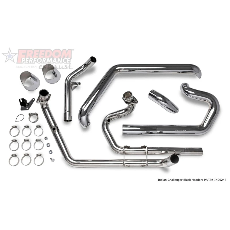 Freedom Performance IN00246 True-Dual Headers, Chrome For Indian Challenger - Image 3