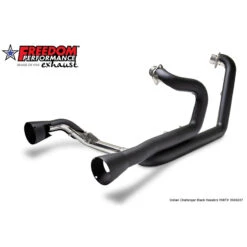 Freedom Performance IN00247 True-Dual Headers, Black For Indian Challenger