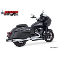 Freedom Performance IN00264 Union 2-into-1 4.5" RHS Exhaust, Chrome For Indian Challenger