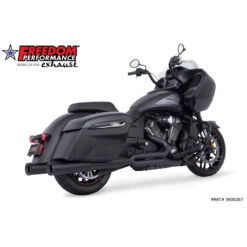 Freedom Performance IN00267 Union 2-into-1 4.5" RHS Exhaust, Black For Indian Challenger
