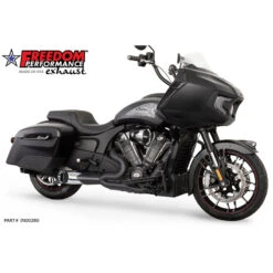 Freedom Performance IN00280 Turnout 2-1 Side Dump Full Exhaust, Black Combo Indian Challenger