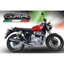 GPR E4.ROY.6.FNE4 Furore Evo4 Nero Exhausts Royal Enfield Interceptor 650 (2019-)