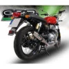 GPR ROY.6.DE Deeptone Inox Slip-on Exhausts For Royal Enfield Interceptor 650 (2019-)