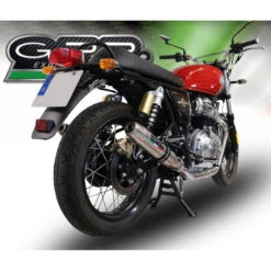 GPR ROY.6.DE Deeptone Inox Slip-on Exhausts For Royal Enfield Interceptor 650 (2019-)