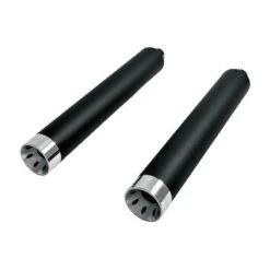 Highway Hawk 657-2101 Straight Cut Exhaust, Black For Harley-Davidson Touring