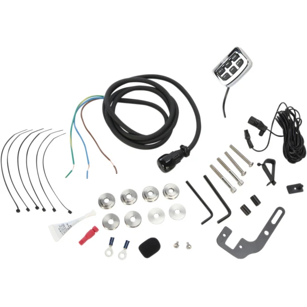 Hoppe Industries HDF-SFT-QZ-HC Quadzilla Stereo Fairing Harley Softail (2000-2017) - Image 5