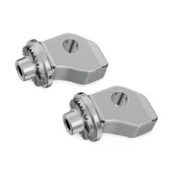 Kuryakyn 8836 Splined Adapter / Pegs Mounts, Chrome For Front OEM Peg Victory & Indian