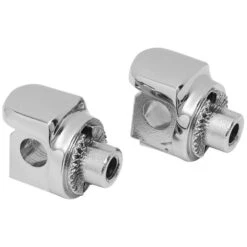 Kuryakyn 8894 Non-Pivoting Splined Adapter, Chrome For OEM Peg Harley