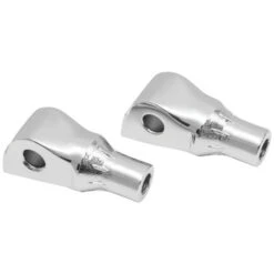 Kuryakyn 8925 Tapered Adapter / Pegs Rear Mounts, Chrome For OEM Peg Harley
