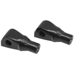 Kuryakyn 8926 Tapered Adapter / Pegs Rear Mounts, Gloss Black For Harley Softail & LiveWire