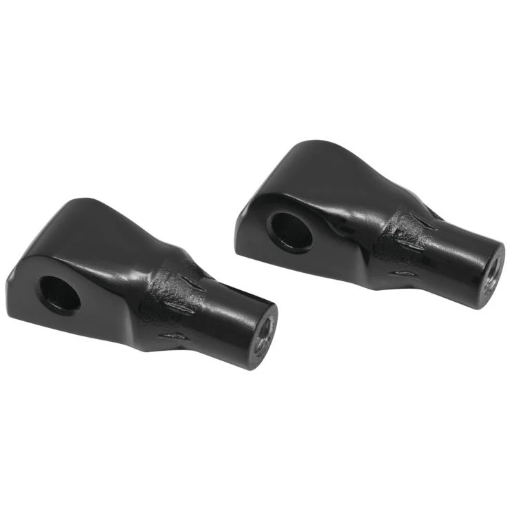 Kuryakyn 8926 Tapered Adapter / Pegs Rear Mounts, Gloss Black For Harley Softail & LiveWire