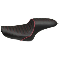 Mustang 74103DC Revere Journey Stripe One-Piece Seat For Harley Sportster '04-'21